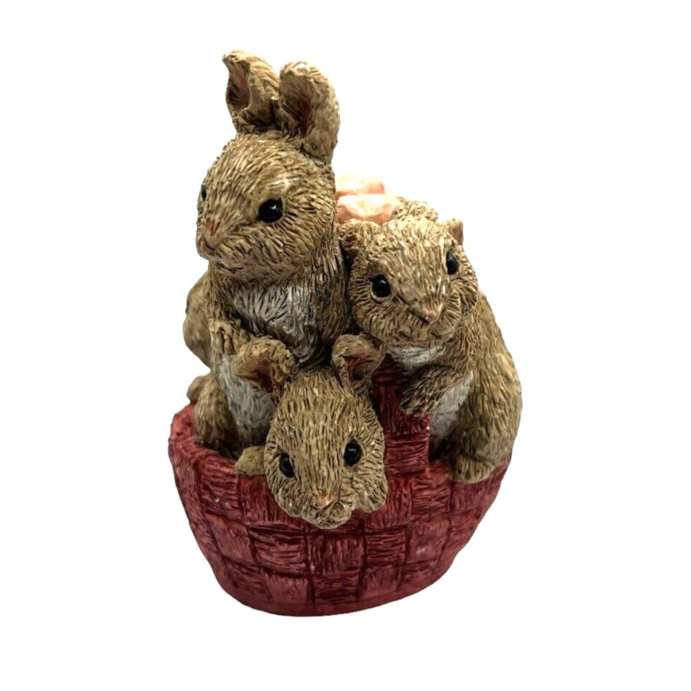 The Easter Bunny Family Egg Basket of Bunnies SEC-001 United Designs No Box